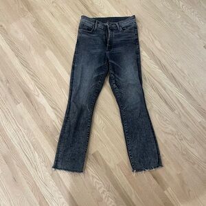 MOTHER Black Boot Cut Jeans